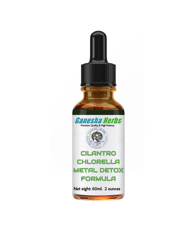 HEAVY METALS DETOX LIQUID FORMULA  Cilantro + Chlorella  2 ounces image 0
