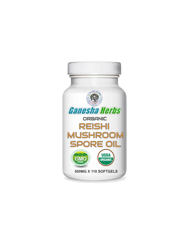 Certified Organic Ganoderma spore oil 110 softgels image 0