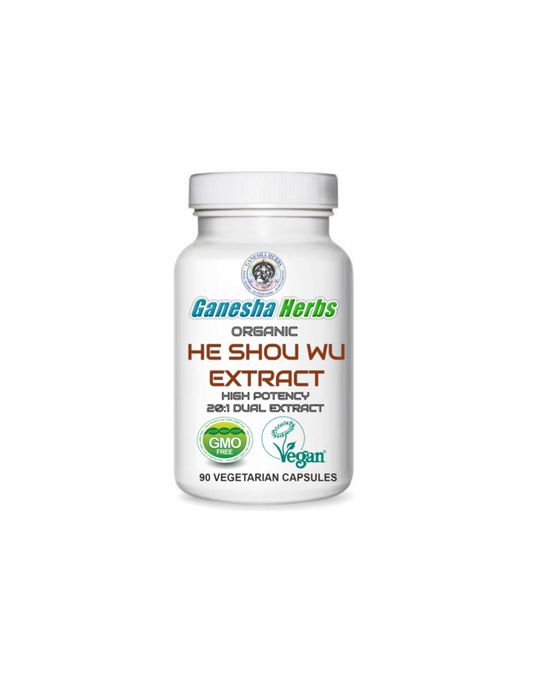 Organic HE SHOU WU (FO-TI) EXTRACT 180 Capsules image 0