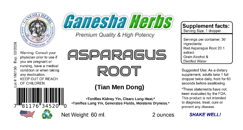 Asparagus Root Liquid Tincture