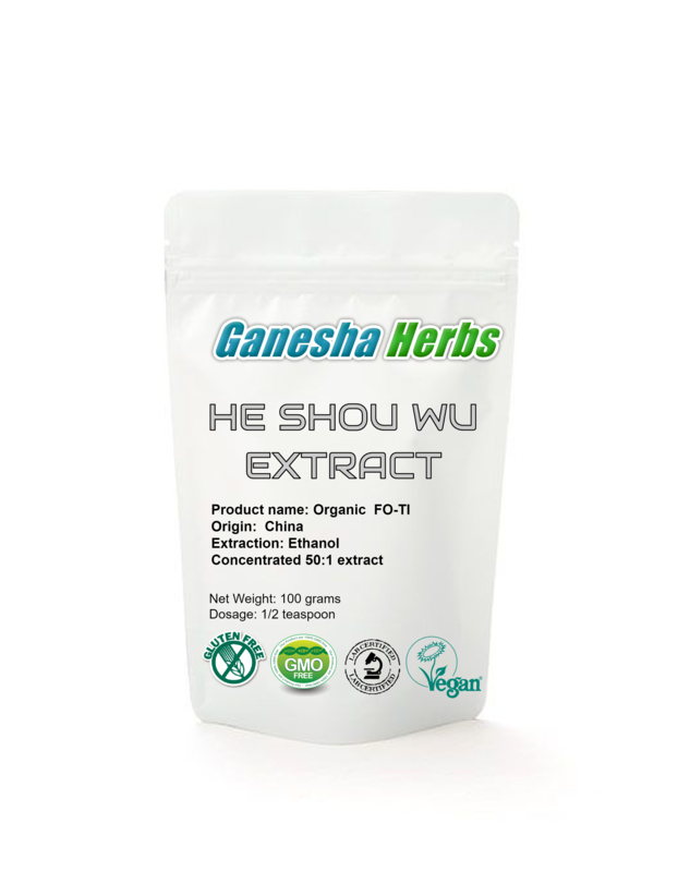 GH Certified Organic He Shou Wu (Fo-Ti) 3.6 oz. / 100 grams image 0
