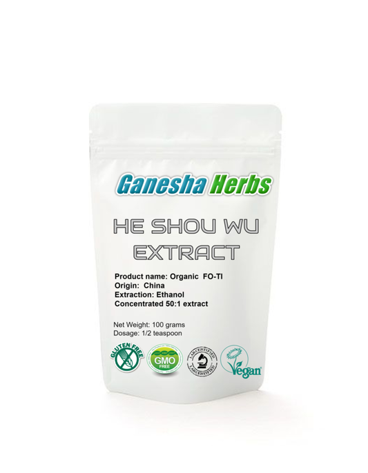 GH Certified Organic He Shou Wu (Fo-Ti) 3.6 oz. / 100 grams image 0