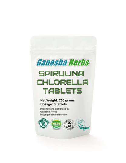 Certified Organic Spirulina & Chlorella tablets 50/50 image 0